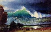 Albert Bierdstadt The Shore of the Turquoise Sea France oil painting artist